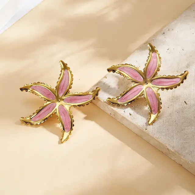 Stainless Steel Starfish Studs