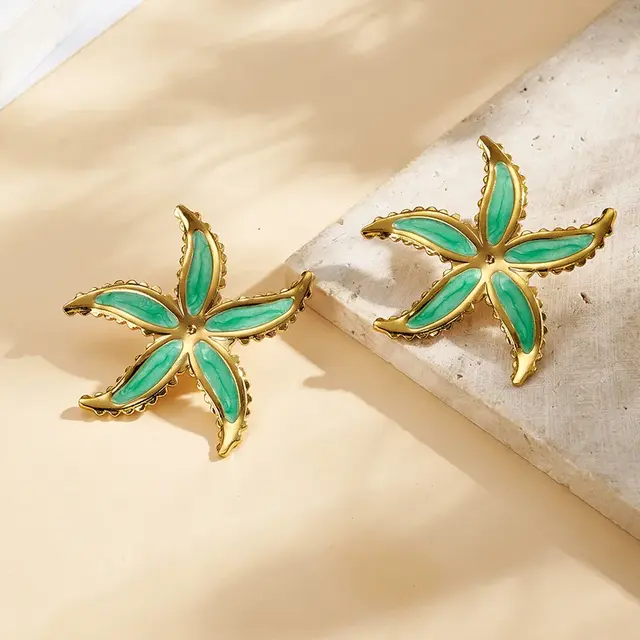 Stainless Steel Starfish Studs