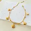 Goodies Stainless Steel Enkelbandje Visjes – Sea Life Bedels Goud