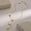 Goodies Stainless Steel Y-Ketting Bloemen Goud – Lariat Ketting Subtiel & Elegant