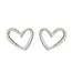 Goodies Stainless Steel Hart Oorstekers Open – Minimalistische Studs Goud/Zilver