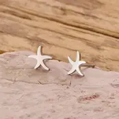 Stainless Steel Zeester Oorstekers – Starfish Studs Goud/Zilver