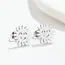 Goodies Stainless Steel Zon Oorstekers – Smiley Sun Studs Goud/Zilver