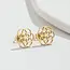 Goodies Stainless Steel Bloem Oorstekers Open – Mandala Flower Studs Goud/Zilver