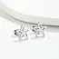 Goodies Stainless Steel Ster Oorstekers Open – Trendy Star Studs Goud/Zilver