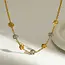 Goodies Stainless Steel Ketting Bloemetjes Two Tone – Goud & Zilver Schakelketting