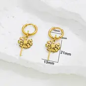 Stainless Steel Oorbellen Dandelion Silhouet – Goud & Zilver