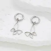 Stainless Steel Oorbellen Vlinder Cut-Out – Goud & Zilver