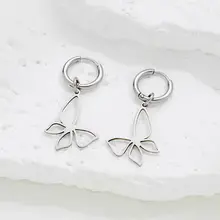 Stainless Steel Oorbellen Vlinder Cut-Out – Goud & Zilver