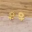 Goodies Stainless Steel Oorstuds Bloem – Goud- en Zilverkleurig
