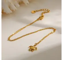 Stainless Steel Minimalistische Ketting Schildpad – Goud- en Zilverkleurig