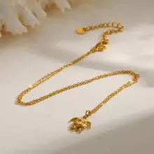 Stainless Steel Minimalistische Ketting Schildpad – Goud- en Zilverkleurig