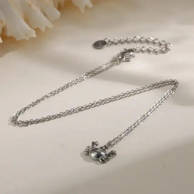Stainless Steel Minimalistische Ketting Krab – Goud- en Zilverkleurig