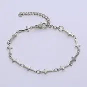 Stainless Steel Armband Kruisjes – Goud- en Zilverkleurig