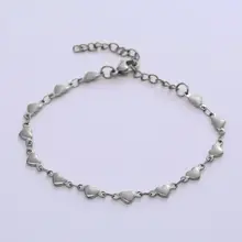 Stainless Steel Ketting Hartjes 40+5 cm – Goud en Zilverkleurig