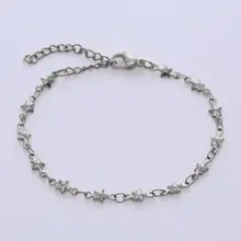 Stainless Steel Ketting Sterretjes 40+5 cm – Goud en Zilverkleurig