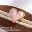 Goodies Verstelbare Stainless Steel Ring Hart – Roze/Goud