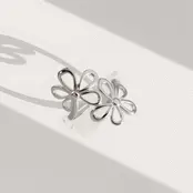 Verstelbare Stainless Steel Bloem Ring – Goud & Zilver