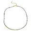 Goodies Stainless Steel Natuursteen Ketting Shousan Stone met Parel 40+5 cm