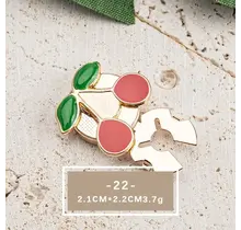 Button Cover Kers – Speelse Trend Accessoire voor Blouse