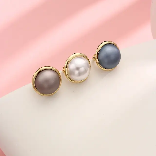 Sjaalring Parel Goud – Luxe Scarf Ring met Parel Look voor Sjaals & Blouses