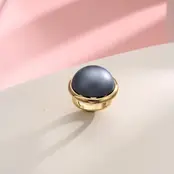 Sjaalring Parel Goud – Luxe Scarf Ring met Parel Look voor Sjaals & Blouses