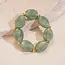 Goodies Resin Kralenarmband Groen – Fashion Statement Armband met Ovale Kralen