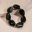 Goodies Resin Kralenarmband Zwart – Tijdloze Chunky Armband met Luxe Look