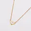 Goodies Stainless Steel Ketting Hartje Parelmoer Wit – Minimalistische Gouden Ketting 40+5 cm