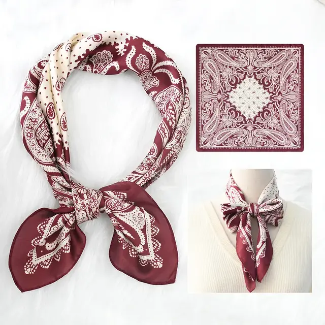 Bordeaux Paisley Sjaaltje – Warm & Elegant