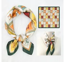 Multicolor Dierenprint Sjaaltje – Trendy Vierkant Sjaaltje