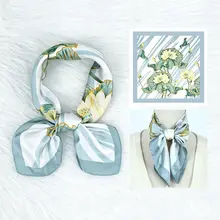 Groen Wit Botanisch Sjaaltje – Natuurlijke Trend Look