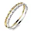 Goodies Stainless Steel Bangle met Hartjes en Zirkonia – Goud & Zilver Armband