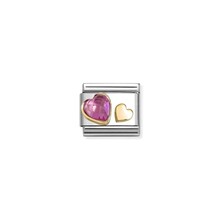 NOMINATION COMPOSABLE CLASSIC SYMBOLS DARK PINK HEART 030613/09