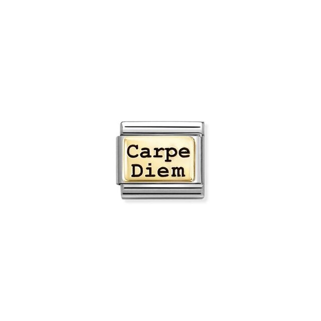 NOMINATION COMPOSABLE CLASSIC PLATES (IC)  CARPE DIEM 030166/73