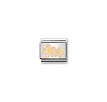 NOMINATION COMPOSABLE CLASSIC NATURA  PEACH FLOWES 030278/16