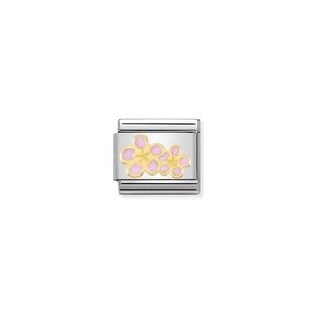 NOMINATION COMPOSABLE CLASSIC NATURA  PEACH FLOWES 030278/16