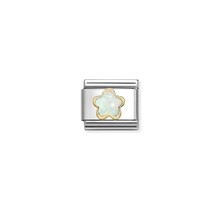NOMINATION COMPOSABLE CLASSIC FLOWER  WHITE OPAL 030522/07