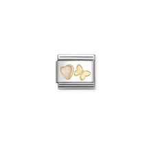 NOMINATION COMPOSABLE CLASSIC SYMBOLS  PINK CORAL BUTTERFLY 030523/12