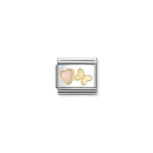 NOMINATION COMPOSABLE CLASSIC SYMBOLS  PINK CORAL BUTTERFLY 030523/12