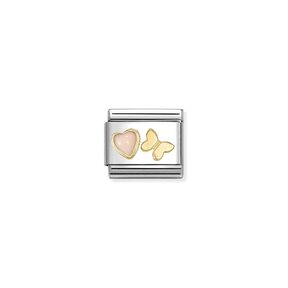 NOMINATION COMPOSABLE CLASSIC SYMBOLS  PINK CORAL BUTTERFLY 030523/12