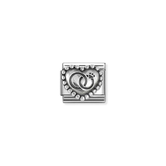 NOMINATION COMPOSABLE CLASSIC SYMBOL  WEDDING RINGDOTTED HEART 330101/90