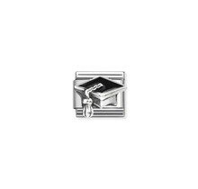 NOMINATION COMPOSABLE CLASSIC SYMBOL  BLACK GRADUATION HAT 330204/32