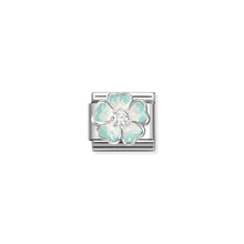 NOMINATION COMPOSABLE CL SIMBOLFLOWER  GREEN/WHITE 330321/18