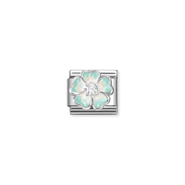 NOMINATION COMPOSABLE CL SIMBOLFLOWER  GREEN/WHITE 330321/18