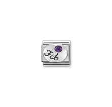 NOMINATION COMPOSABLE CLASSIC SYMBOL  FEBRUARY AMETHYST 330505/02
