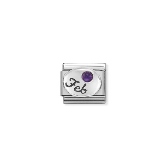 NOMINATION COMPOSABLE CLASSIC SYMBOL  FEBRUARY AMETHYST 330505/02