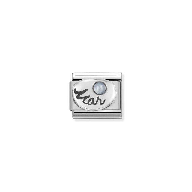 NOMINATION COMPOSABLE CLASSIC SYMBOL  MARCH AQUAMARINE 330505/03