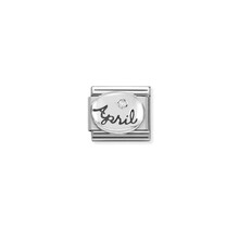 NOMINATION COMPOSABLE CLASSIC SYMBOL  APRIL DIAMOND 330505/04