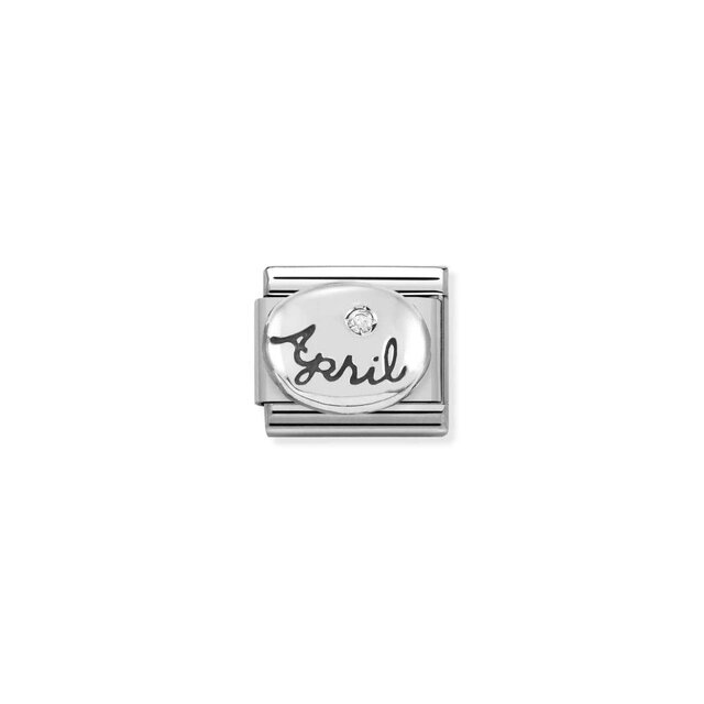 NOMINATION COMPOSABLE CLASSIC SYMBOL  APRIL DIAMOND 330505/04